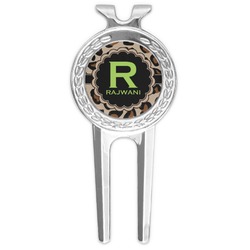 Granite Leopard Golf Divot Tool & Ball Marker (Personalized)