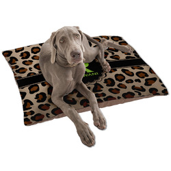 Granite Leopard Dog Bed - Large w/ Name and Initial