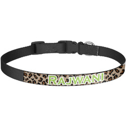 Granite Leopard Dog Collar - Large (Personalized)