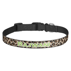 Granite Leopard Dog Collar - Medium (Personalized)