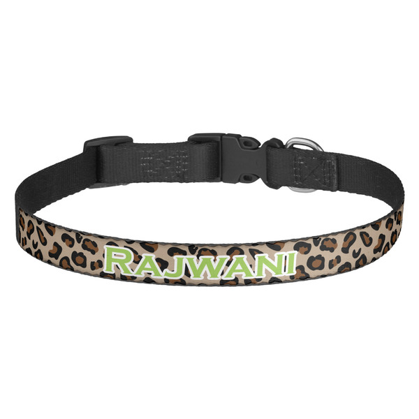 Custom Granite Leopard Dog Collar - Medium (Personalized)
