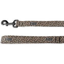 Granite Leopard Deluxe Dog Leash - 4 ft (Personalized)