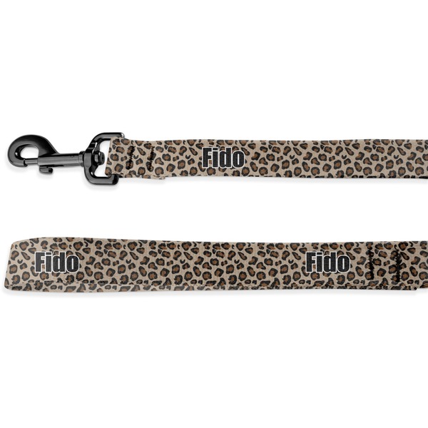 Custom Granite Leopard Deluxe Dog Leash - 4 ft (Personalized)