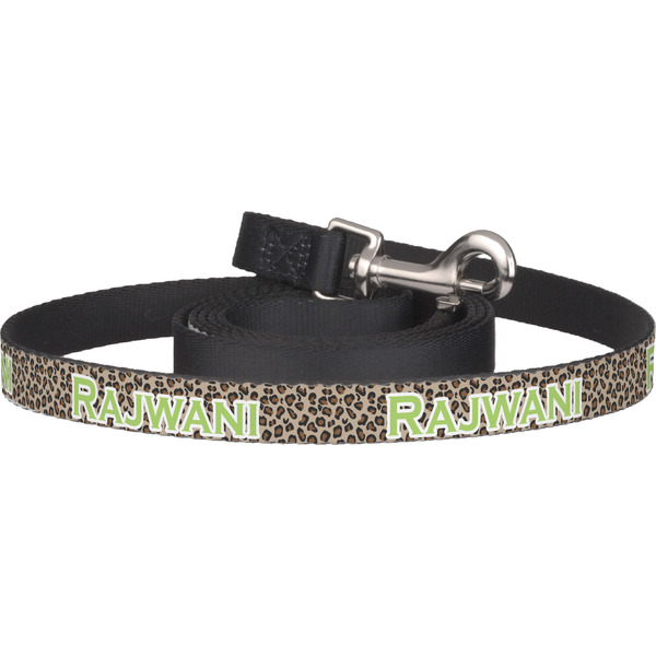 Custom Granite Leopard Dog Leash (Personalized)