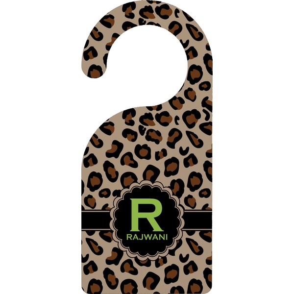 Custom Granite Leopard Door Hanger (Personalized)