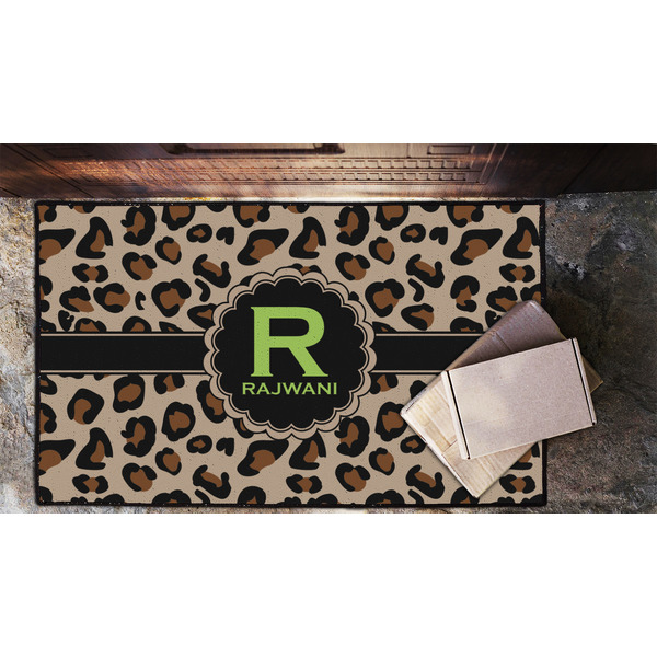 Granite Leopard Door Mat - LIFESTYLE (Lrg)