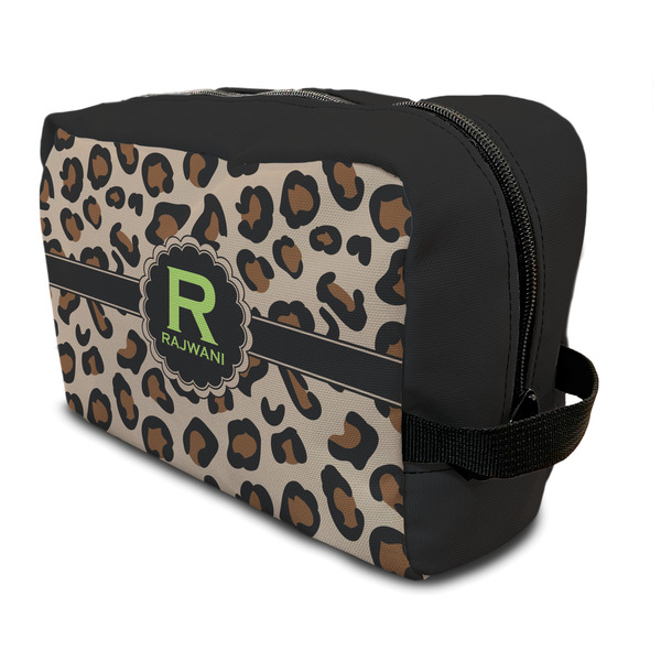Custom Granite Leopard Toiletry Bag / Dopp Kit (Personalized)
