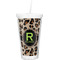 Granite Leopard Double Wall Tumbler with Straw (Personalized)