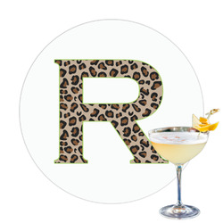Granite Leopard Printed Drink Topper (Personalized)