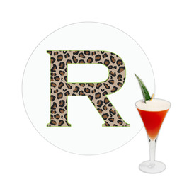 Granite Leopard Printed Drink Topper -  2.5" (Personalized)