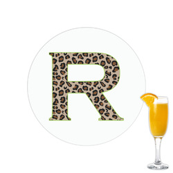 Granite Leopard Printed Drink Topper - 2.15" (Personalized)