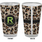 Granite Leopard Pint Glass - Full Color - Front & Back Views