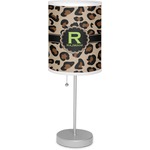 Granite Leopard Lamp with Drum Shade (Personalized)