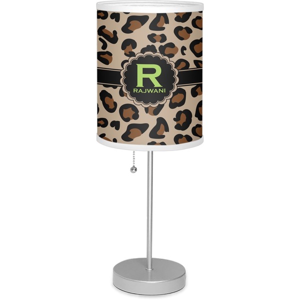 Custom Granite Leopard Lamp with Drum Shade (Personalized)