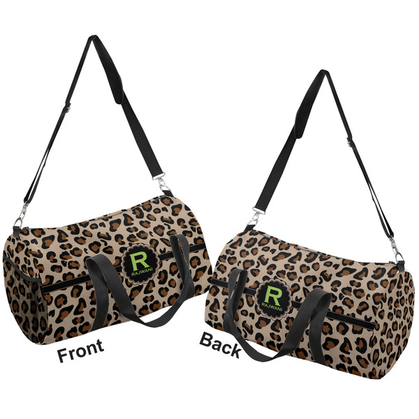 Granite Leopard Duffle bag large front and back sides