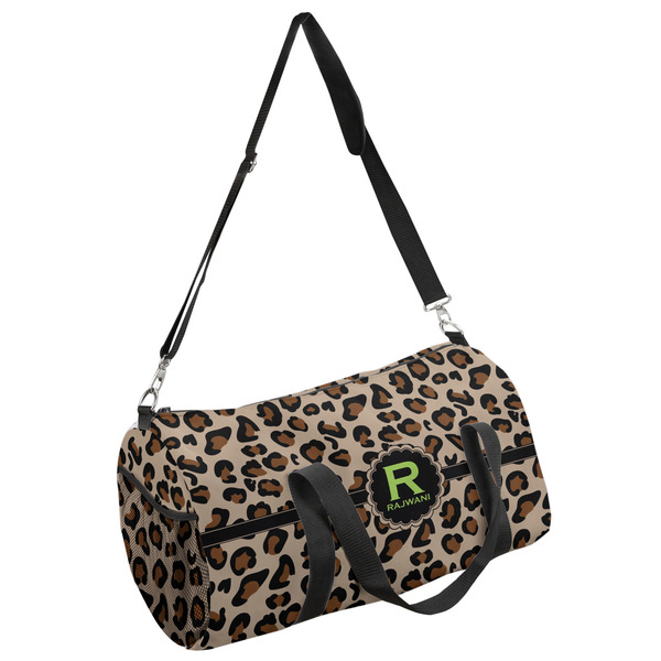 Custom Granite Leopard Duffel Bag - Large (Personalized)
