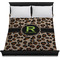 Granite Leopard Duvet Cover - Queen - On Bed - No Prop