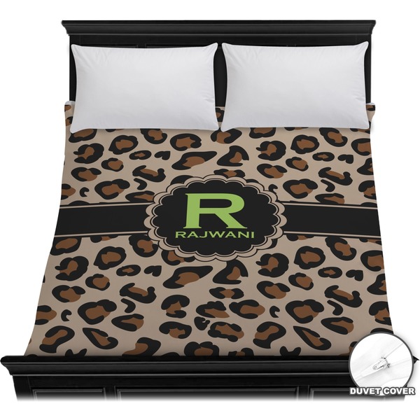 Custom Granite Leopard Duvet Cover - Full / Queen (Personalized)