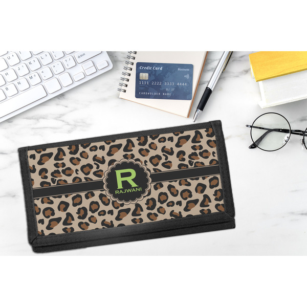 Granite Leopard DyeTrans Checkbook Cover - LIFESTYLE