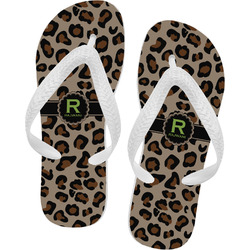 Granite Leopard Flip Flops - Large (Personalized)