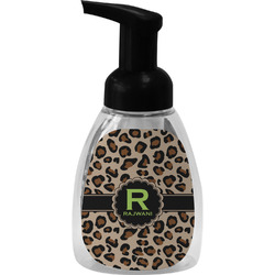 Granite Leopard Foam Soap Bottle - Black (Personalized)