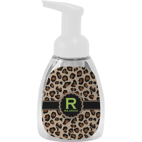 Custom Granite Leopard Foam Soap Bottle - White (Personalized)