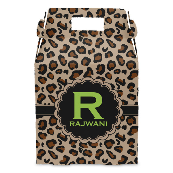 Granite Leopard Gable Favor Box - Front