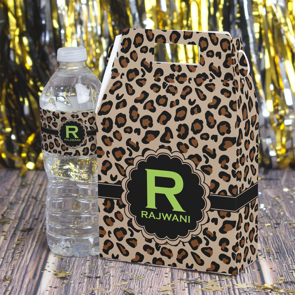 Granite Leopard Gable Favor Box - In Context