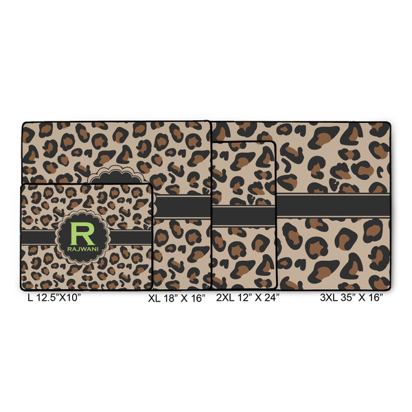Granite Leopard Gaming Mats - SIZE CHART