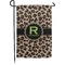 Granite Leopard Small Garden Flag - Double Sided w/ Name and Initial