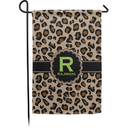 Granite Leopard Small Garden Flag - Single Sided w/ Name and Initial