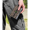 Granite Leopard Genuine Leather Womens Wallet - In Context