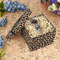Granite Leopard Gift Boxes with Lid - Canvas Wrapped - Medium - In Context