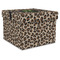 Granite Leopard Gift Boxes with Lid - Canvas Wrapped - X-Large - Front/Main