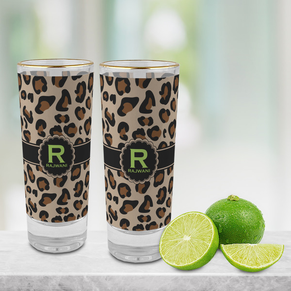 Granite Leopard Glass Shot Glass - 2 oz - LIFESTYLE