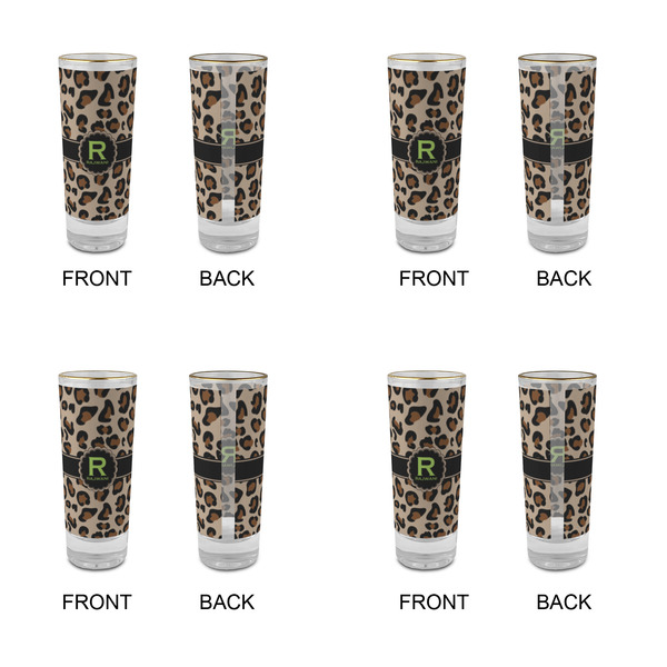 Granite Leopard Glass Shot Glass - 2 oz - Set of 4 - APPROVAL