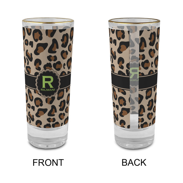 Granite Leopard Glass Shot Glass - 2 oz - Single - APPROVAL