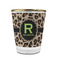 Granite Leopard Glass Shot Glass - 1.5 oz - with Gold Rim - Set of 4 (Personalized)