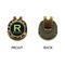 Granite Leopard Golf Ball Hat Clip Marker - Apvl - GOLD