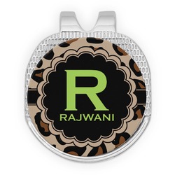 Granite Leopard Golf Ball Marker - Hat Clip - Silver