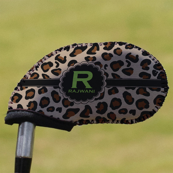 Custom Granite Leopard Golf Club Iron Cover (Personalized)