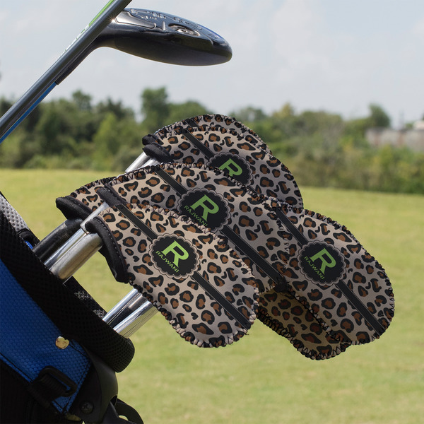 Custom Granite Leopard Golf Club Iron Cover - Set of 9 (Personalized)