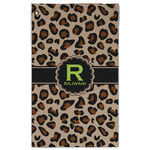 Granite Leopard Golf Towel - Poly-Cotton Blend - Large w/ Name and Initial