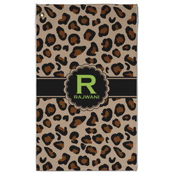 Granite Leopard Golf Towel - Poly-Cotton Blend w/ Name and Initial