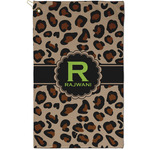 Granite Leopard Golf Towel - Poly-Cotton Blend - Small w/ Name and Initial