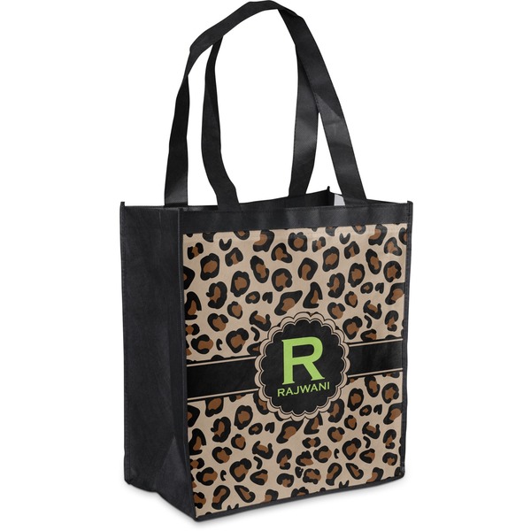 Custom Granite Leopard Grocery Bag (Personalized)