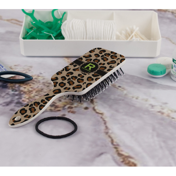 Granite Leopard Hair Brush - In Bathroom