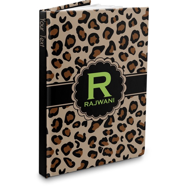 Custom Granite Leopard Hardbound Journal - 7.25" x 10" (Personalized)