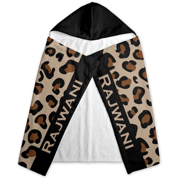 Granite Leopard Hooded Towel - Folded