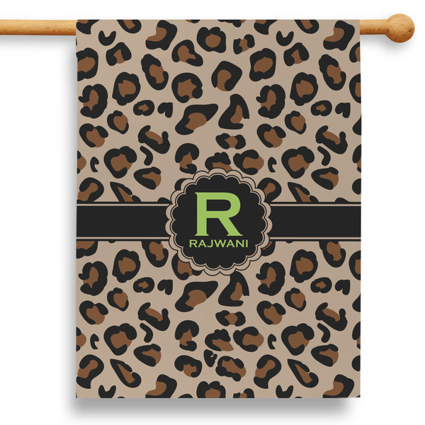 Custom Granite Leopard 28" House Flag - Double Sided (Personalized)